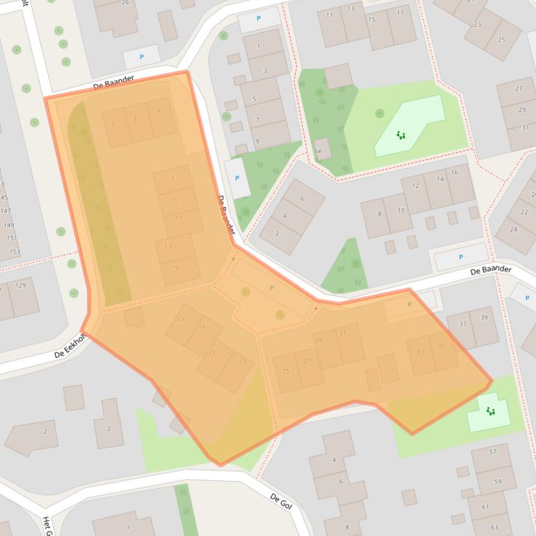 Kaart van postcodegebied 9356CK.