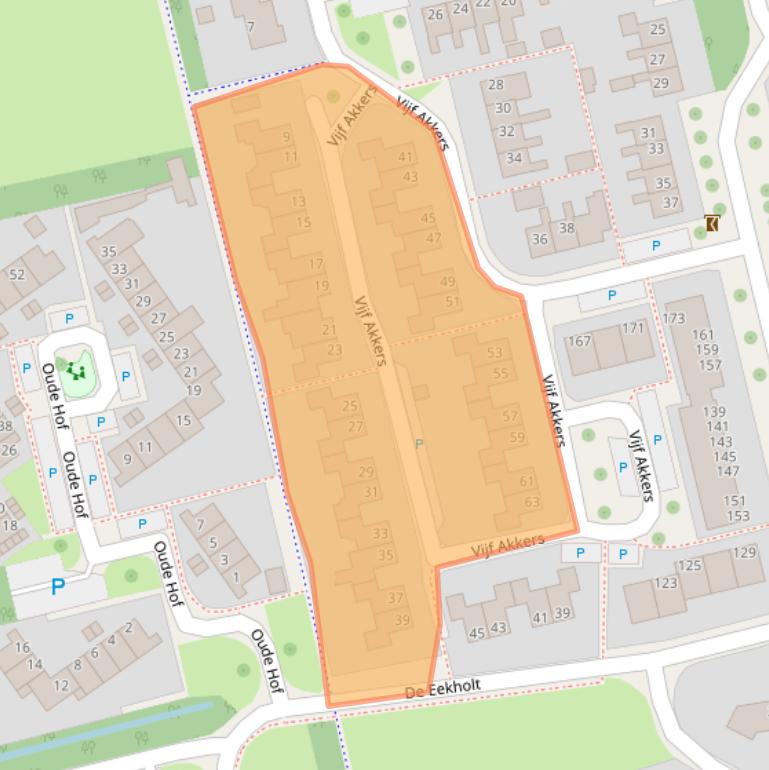 Kaart van postcodegebied 9356CR.