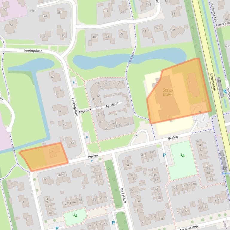 Kaart van postcodegebied 9356CZ.