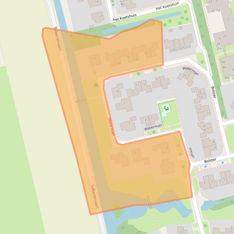 Kaart van postcodegebied 9356DA.