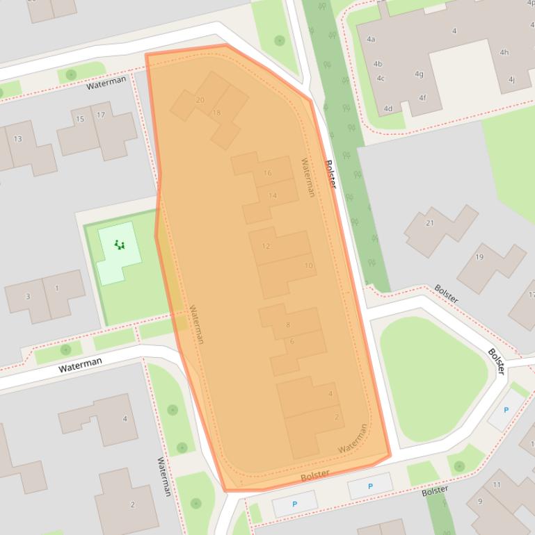 Kaart van postcodegebied 9356DC.