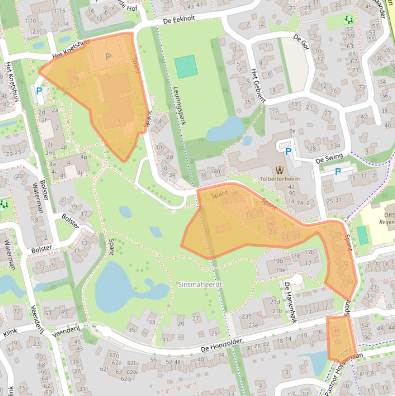 Kaart van postcodegebied 9356EA.