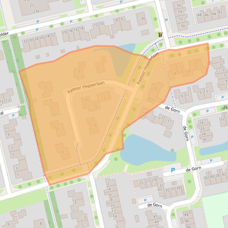 Kaart van postcodegebied 9356EE.