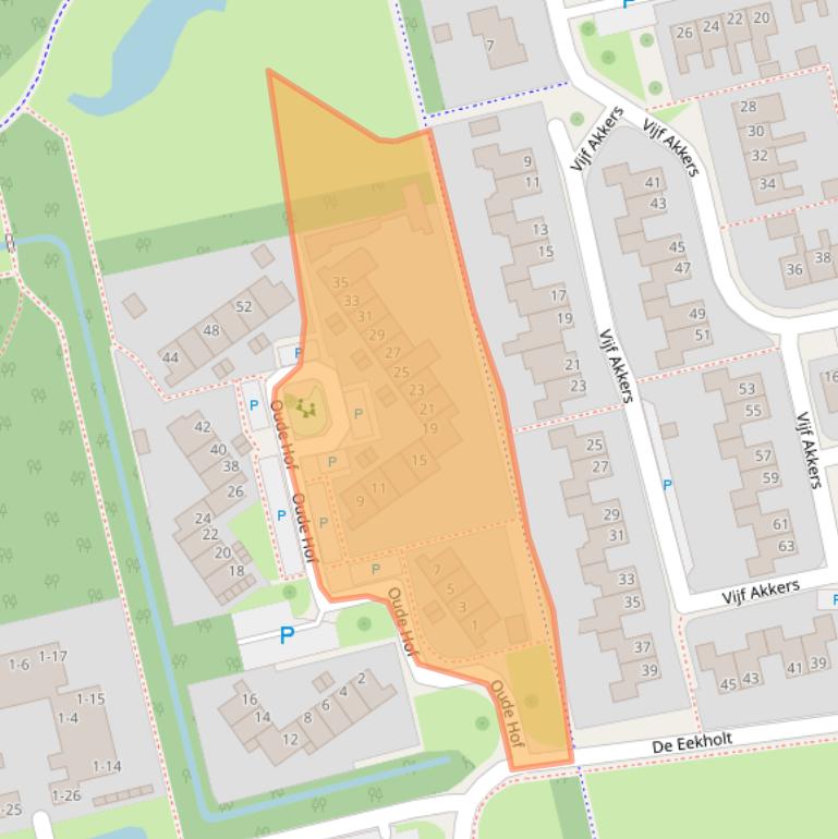 Kaart van postcodegebied 9356GB.