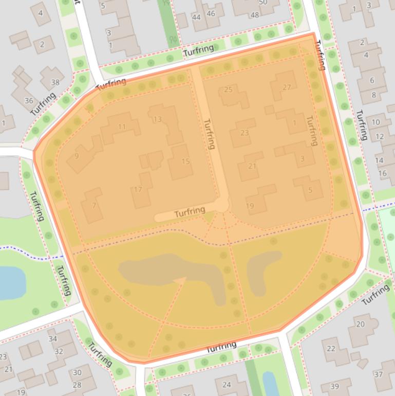 Kaart van postcodegebied 9356HA.