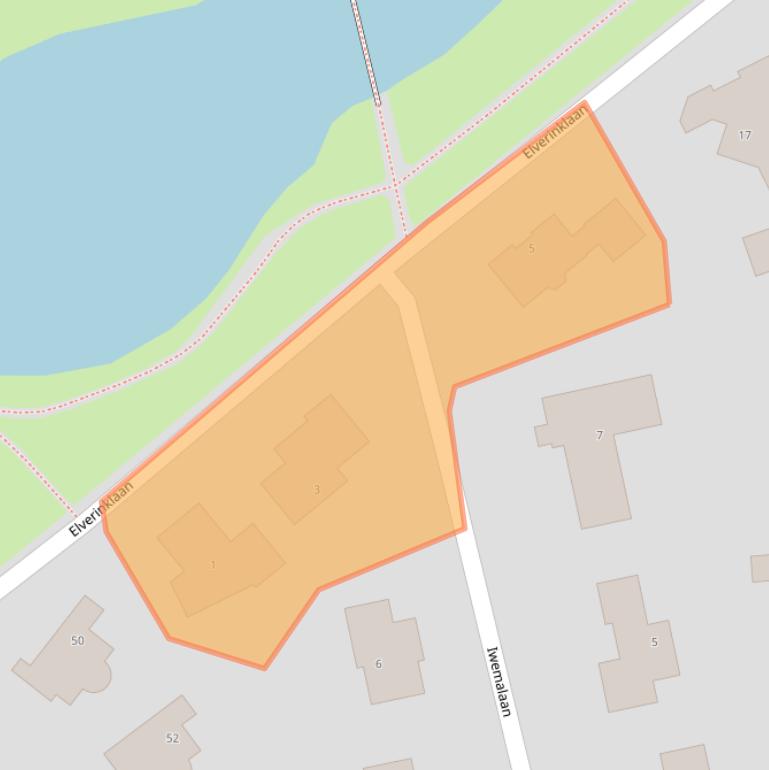 Kaart van postcodegebied 9356SG.