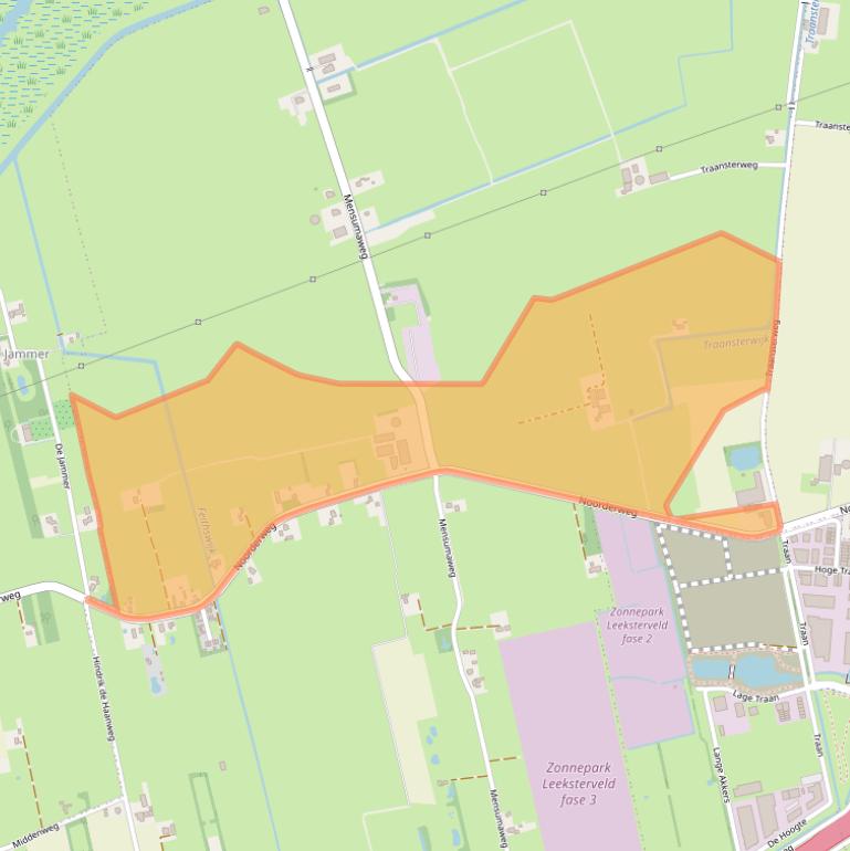 Kaart van postcodegebied 9356TH.