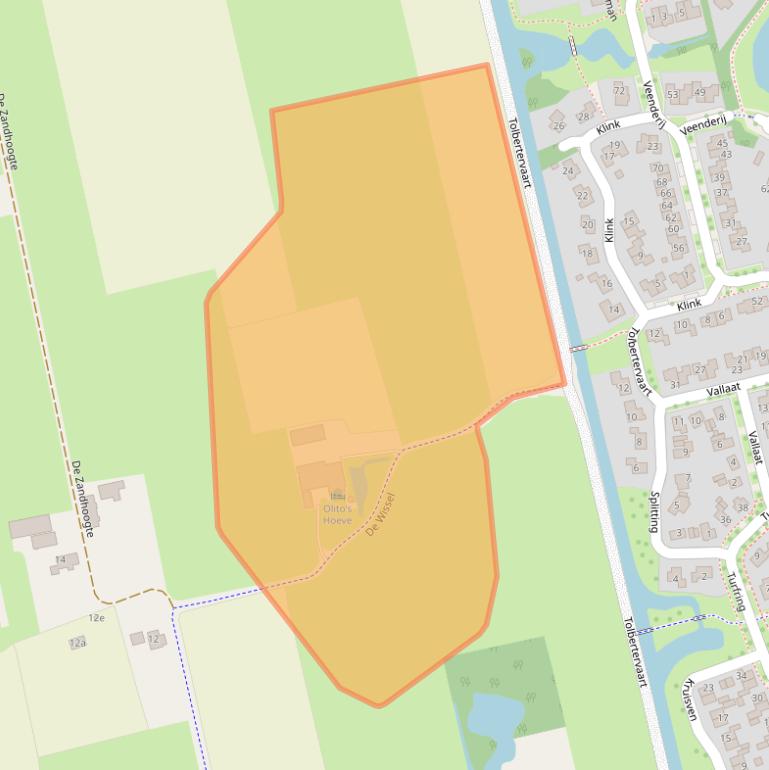 Kaart van postcodegebied 9356VH.