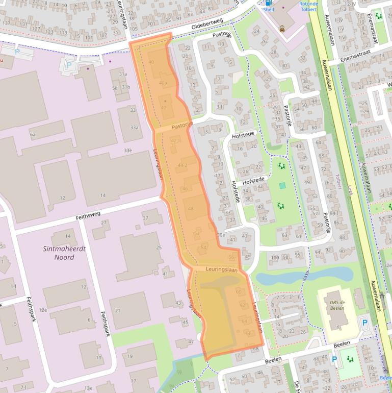 Kaart van postcodegebied 9356VM.