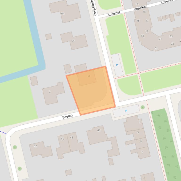 Kaart van postcodegebied 9356VN.