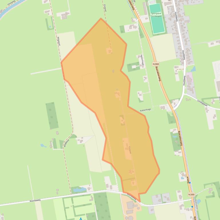 Kaart van postcodegebied 9362VG.