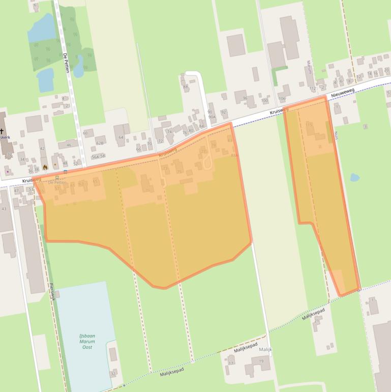 Kaart van postcodegebied 9363AC.