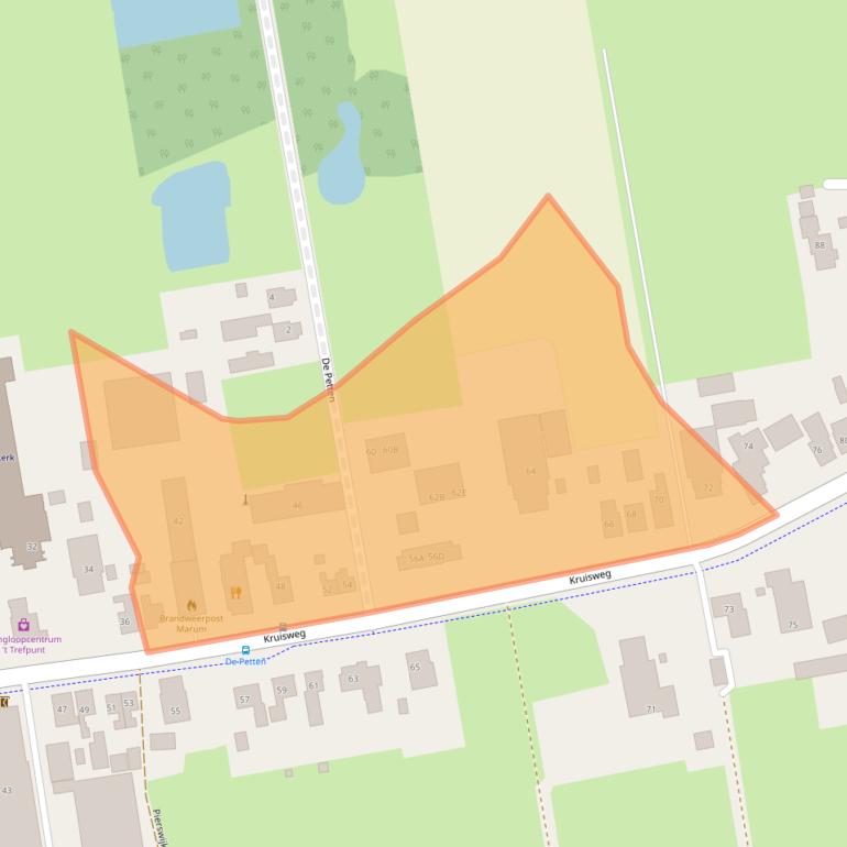 Kaart van postcodegebied 9363AE.