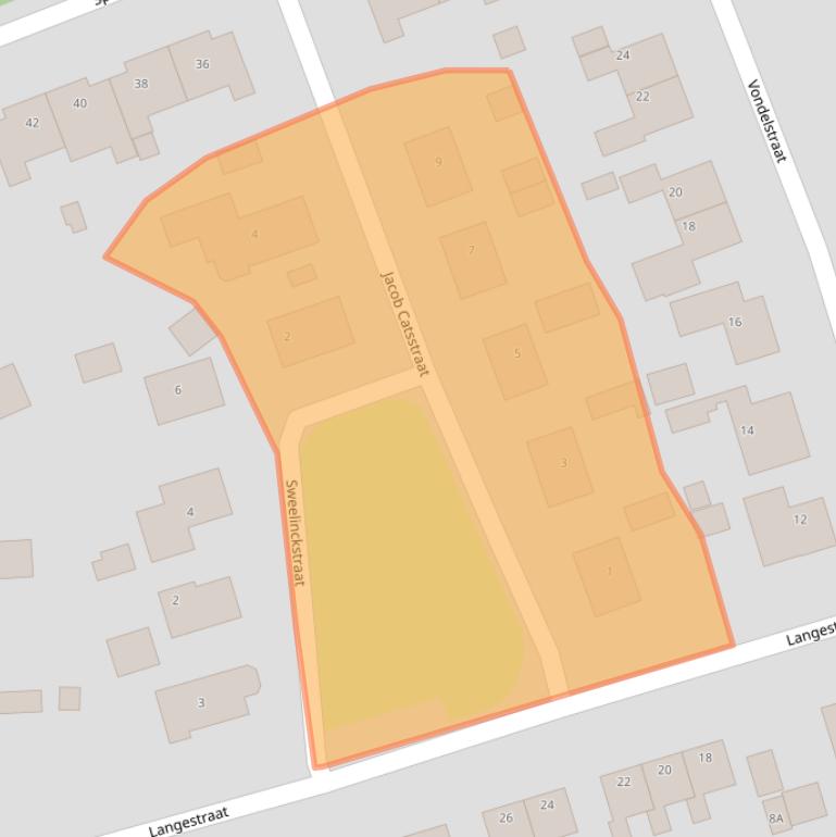 Kaart van postcodegebied 9363BM.