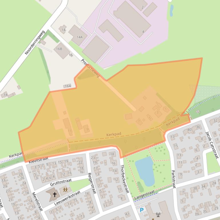 Kaart van postcodegebied 9363BR.