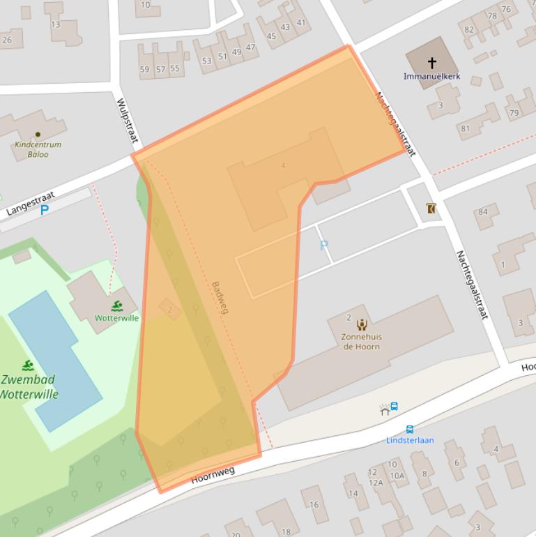 Kaart van postcodegebied 9363BZ.