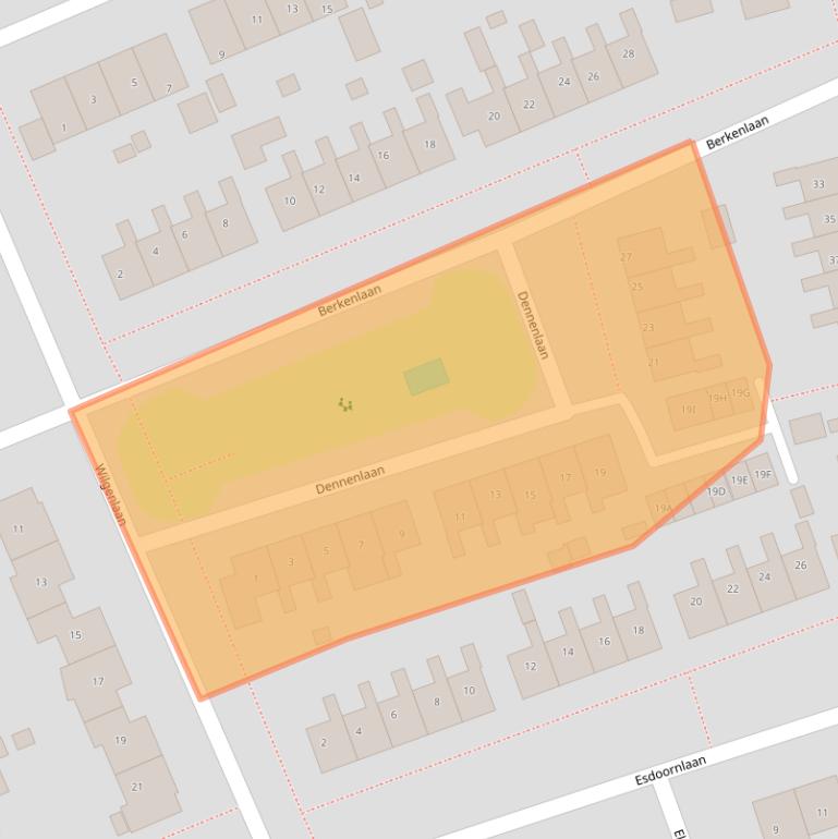 Kaart van postcodegebied 9363CH.