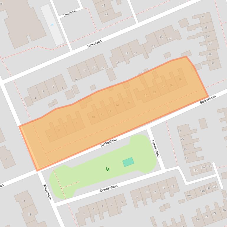 Kaart van postcodegebied 9363CJ.