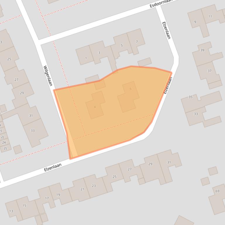 Kaart van postcodegebied 9363CN.