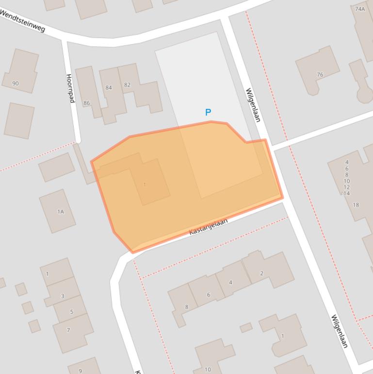 Kaart van postcodegebied 9363CP.