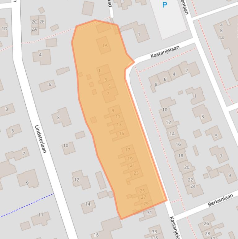 Kaart van postcodegebied 9363CV.