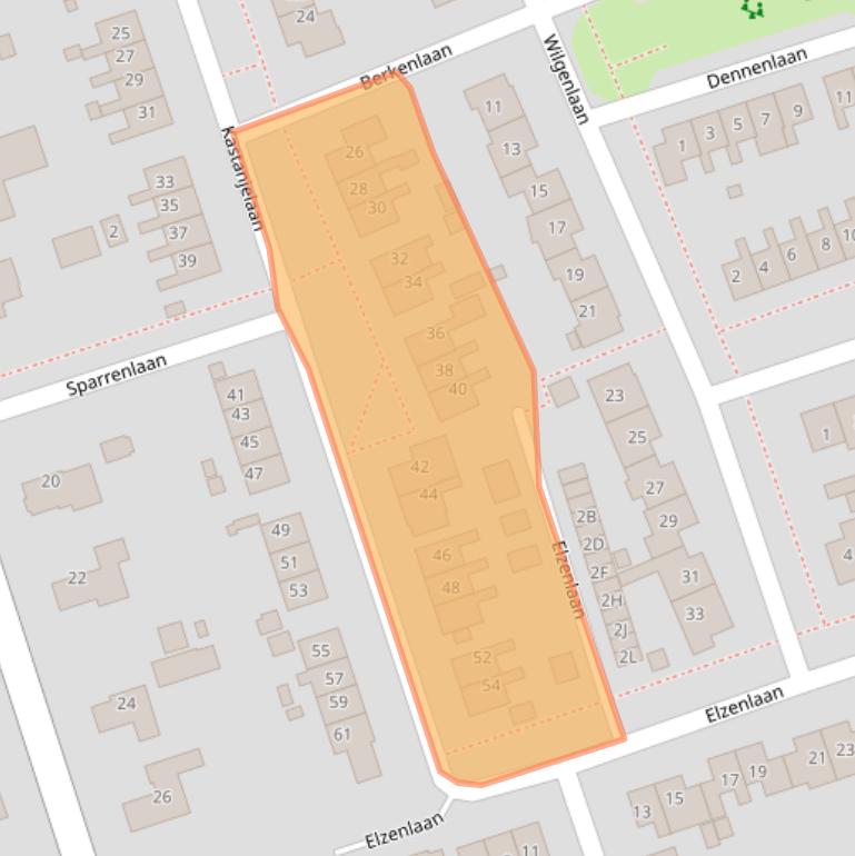 Kaart van postcodegebied 9363CZ.