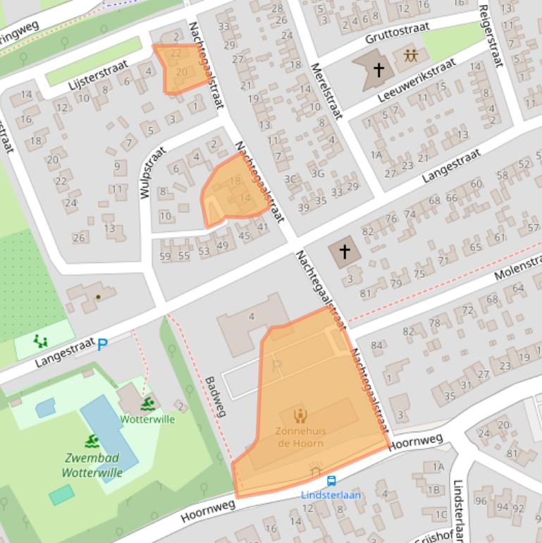 Kaart van postcodegebied 9363GB.