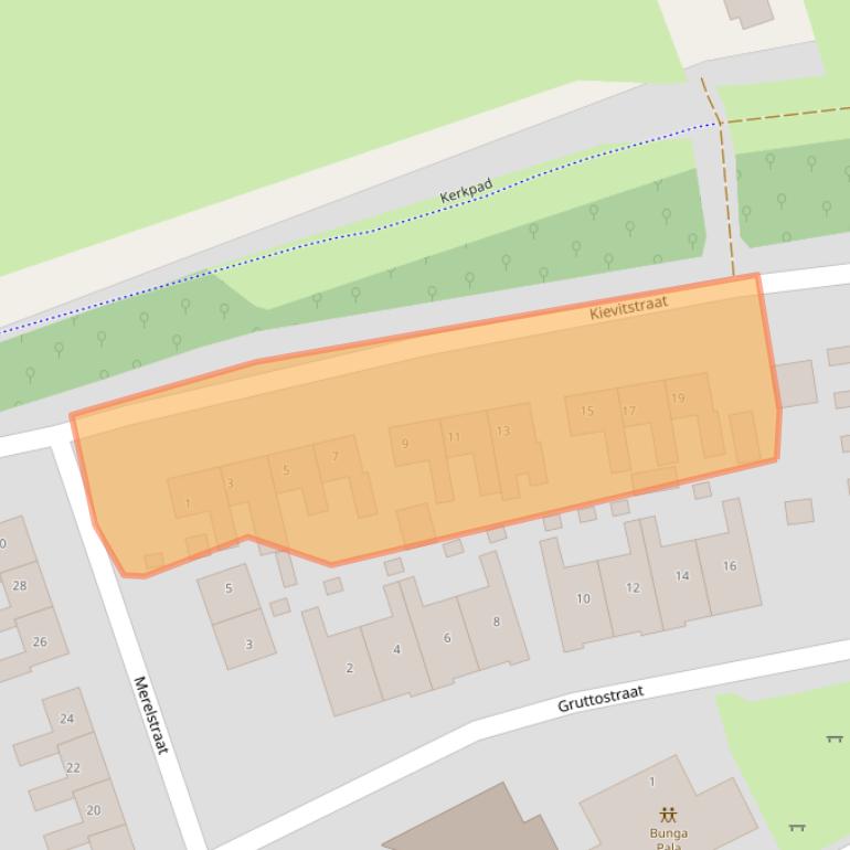 Kaart van postcodegebied 9363GH.