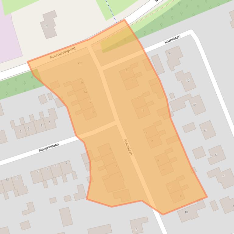 Kaart van postcodegebied 9363GP.