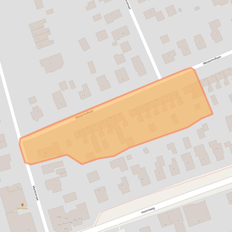 Kaart van postcodegebied 9363GW.