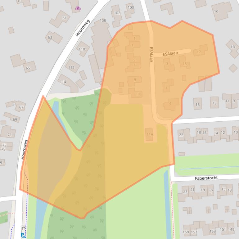 Kaart van postcodegebied 9363HL.