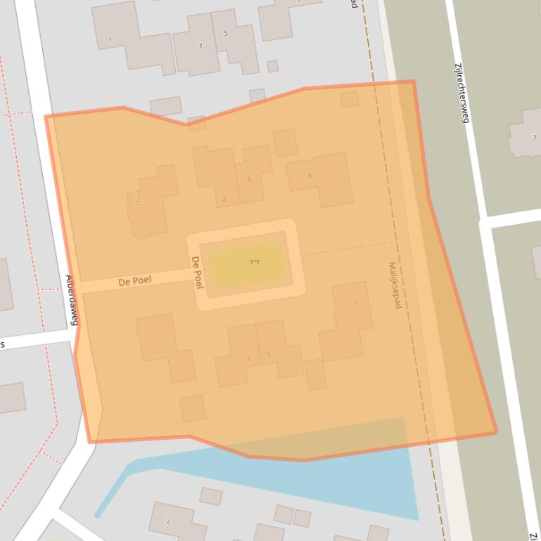 Kaart van postcodegebied 9363KB.