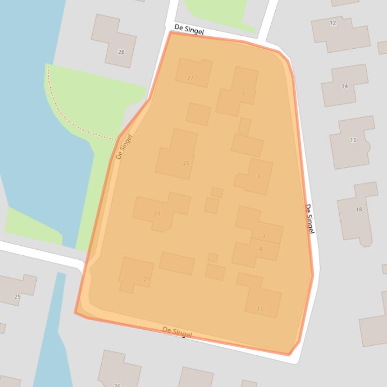 Kaart van postcodegebied 9363KD.