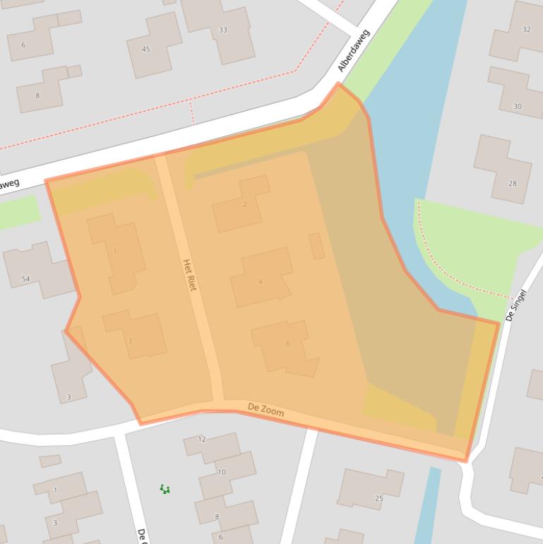 Kaart van postcodegebied 9363KG.