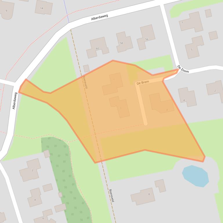 Kaart van postcodegebied 9363KH.