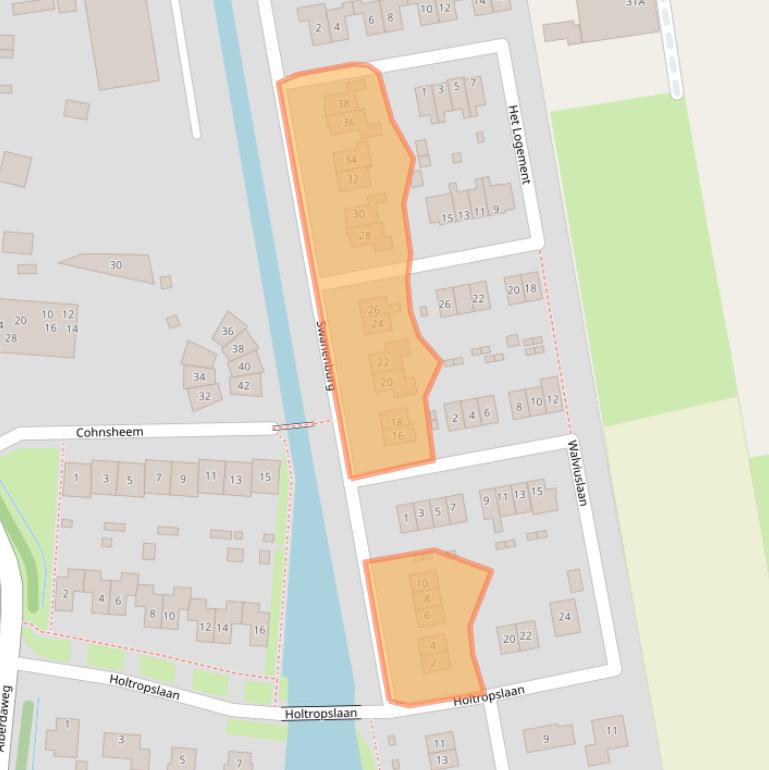 Kaart van postcodegebied 9363KL.