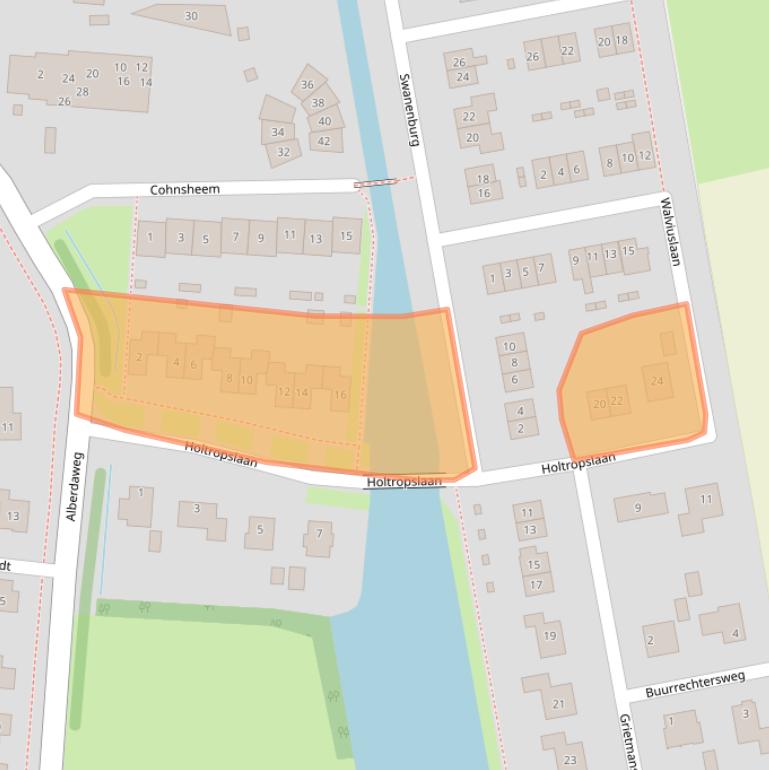 Kaart van postcodegebied 9363KR.