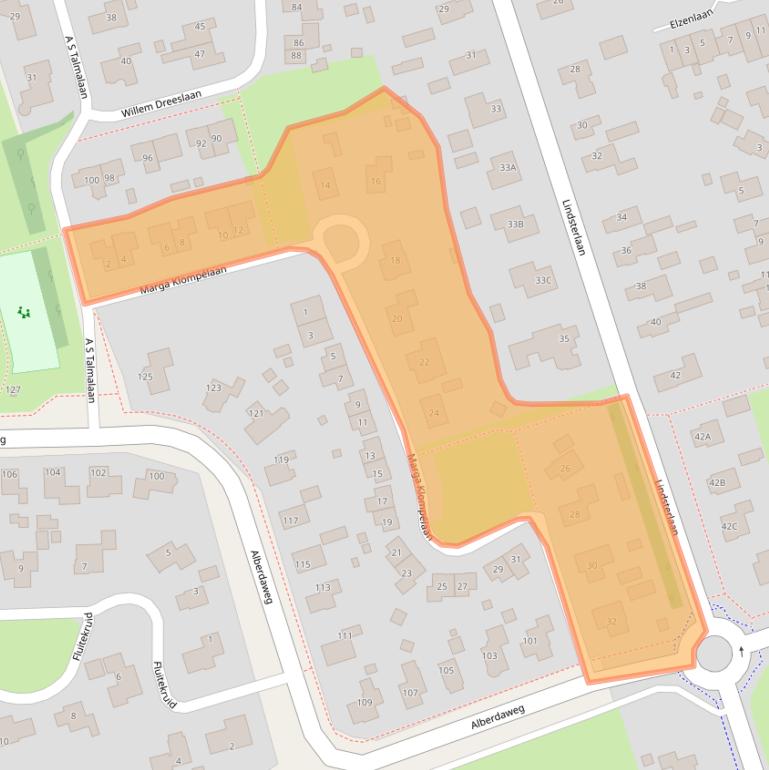Kaart van postcodegebied 9363LA.