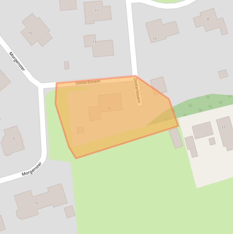 Kaart van postcodegebied 9363LE.