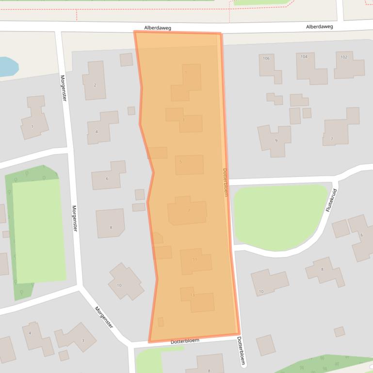 Kaart van postcodegebied 9363LG.