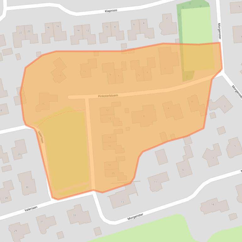 Kaart van postcodegebied 9363LJ.