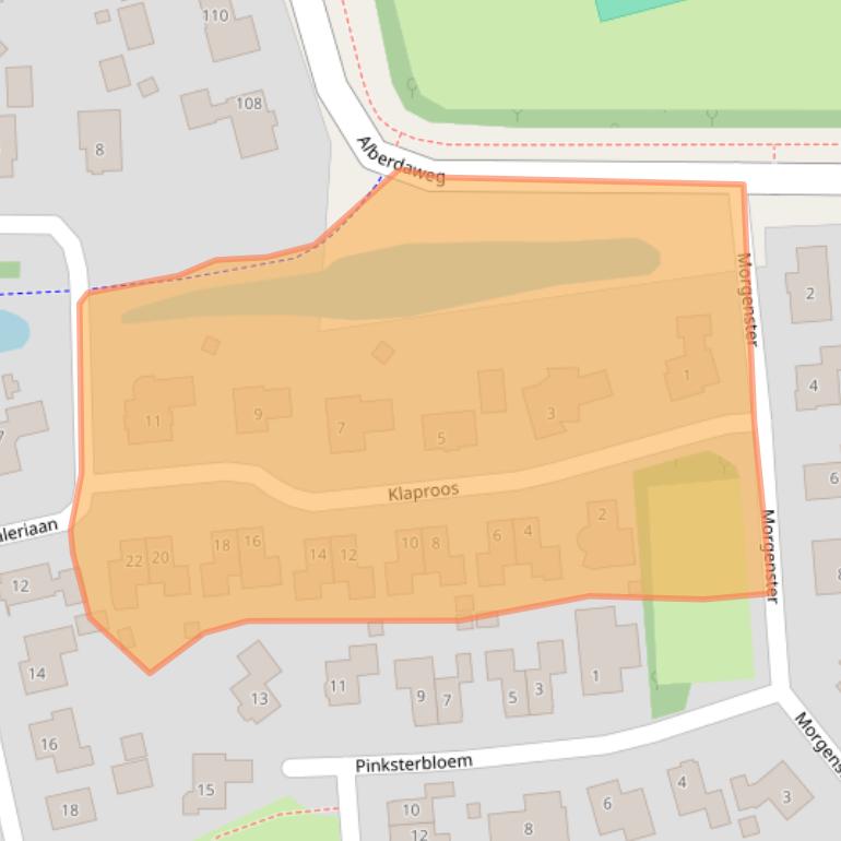 Kaart van postcodegebied 9363LK.