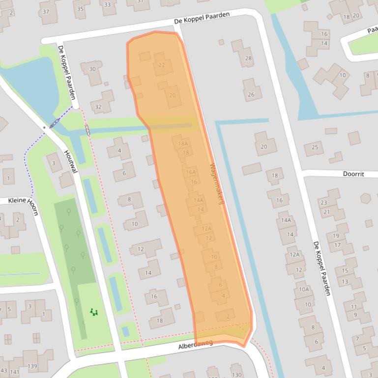 Kaart van postcodegebied 9363LR.