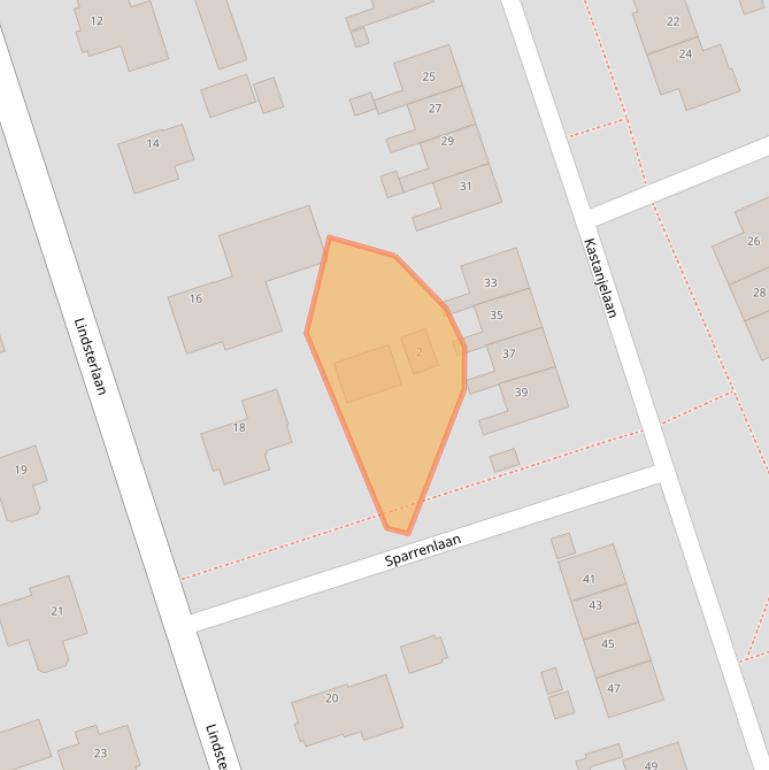 Kaart van postcodegebied 9363QQ.