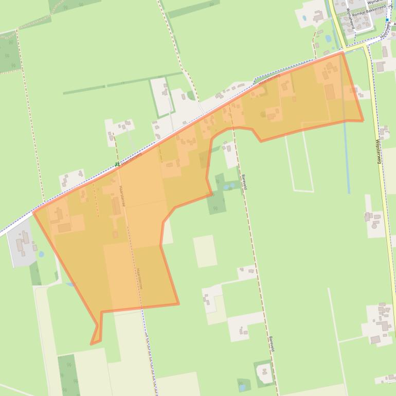 Kaart van postcodegebied 9363VD.