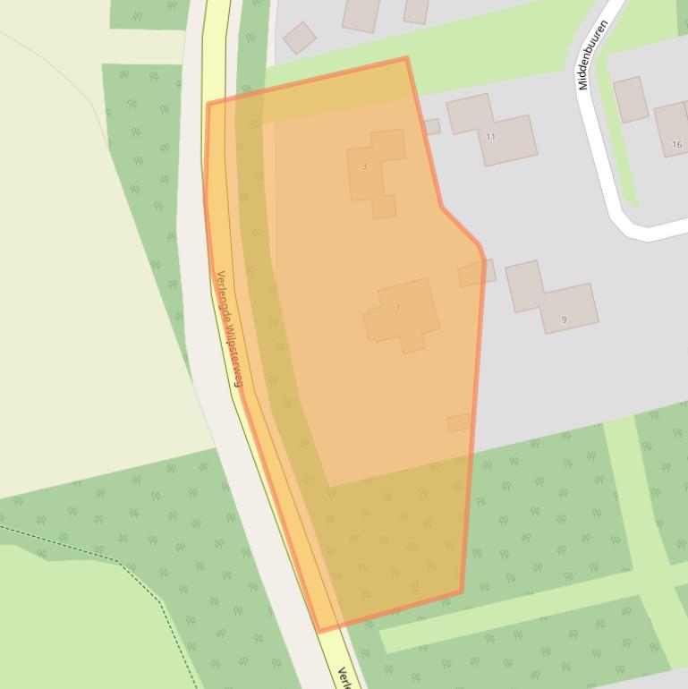 Kaart van postcodegebied 9363VV.