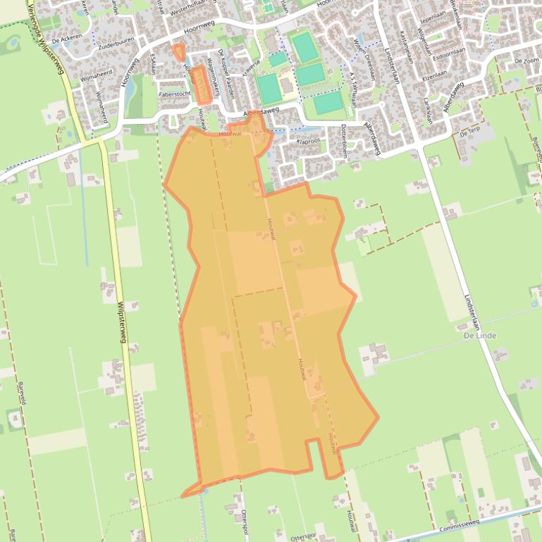 Kaart van postcodegebied 9363XA.