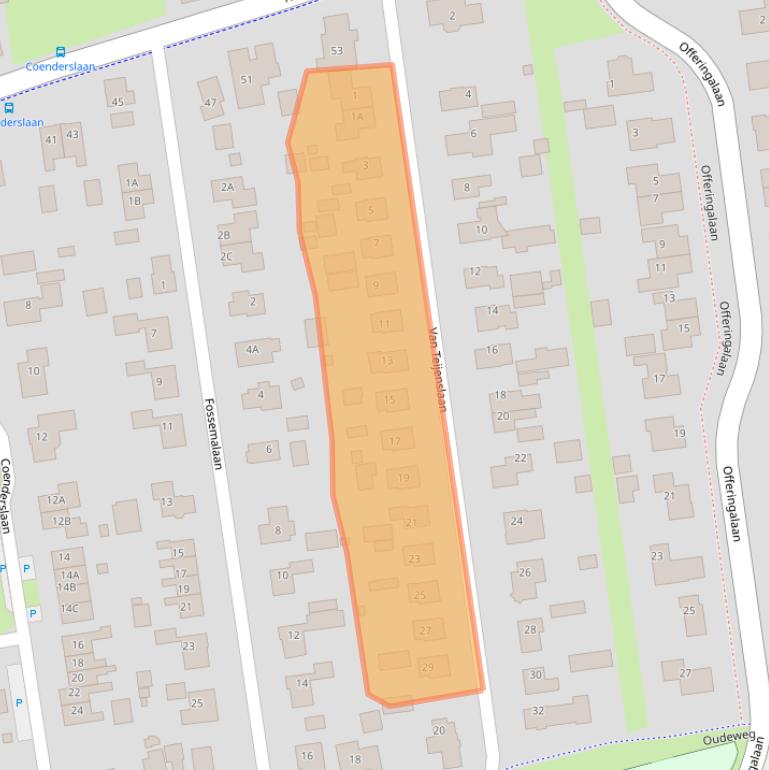 Kaart van postcodegebied 9364PM.