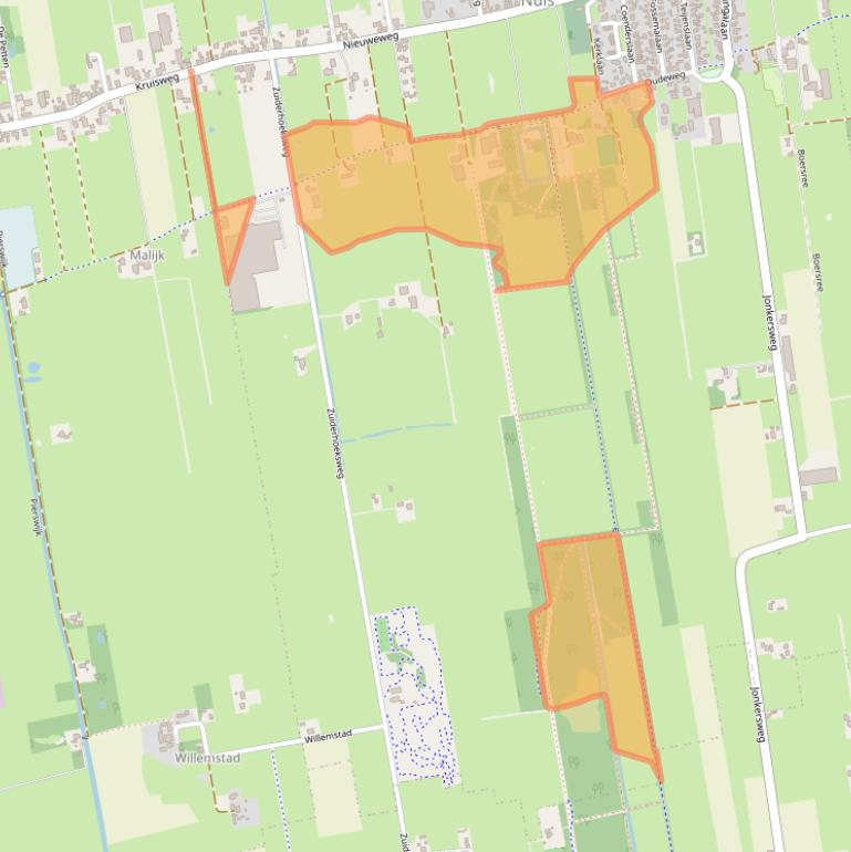 Kaart van postcodegebied 9364PP.