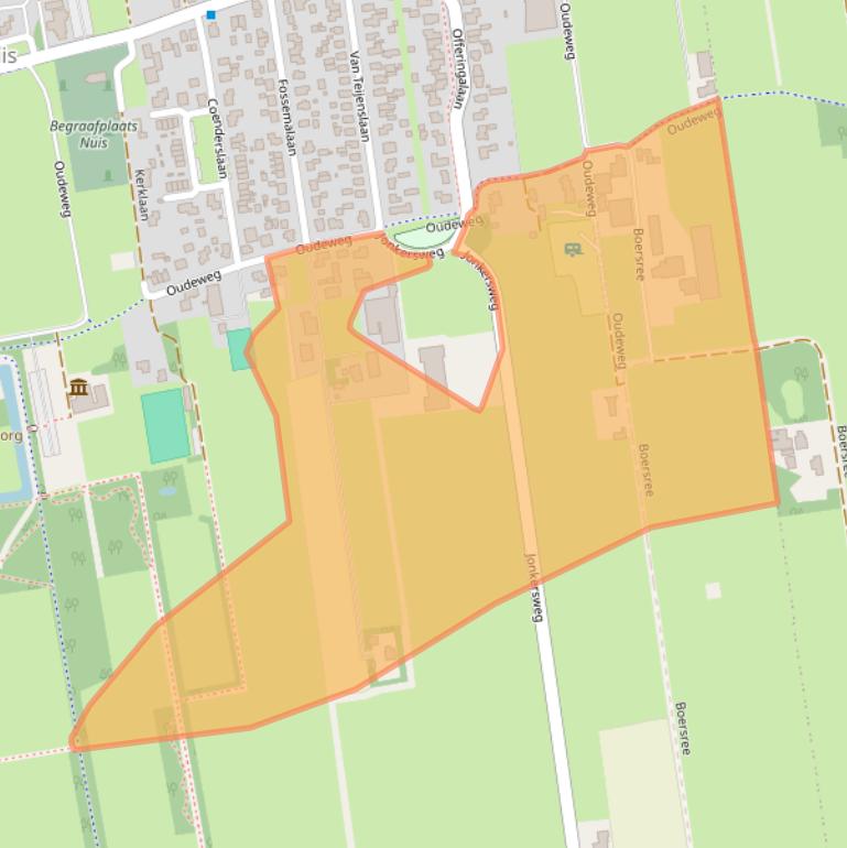 Kaart van postcodegebied 9364PR.